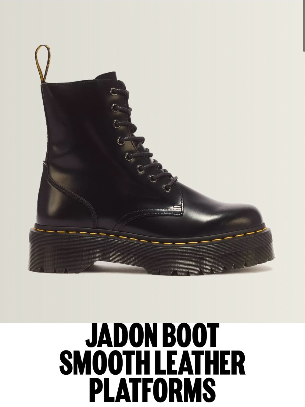 Dr. Martens Jadon Smooth Leather Platform